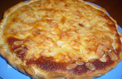 Tarte aux poires et aux amandes....