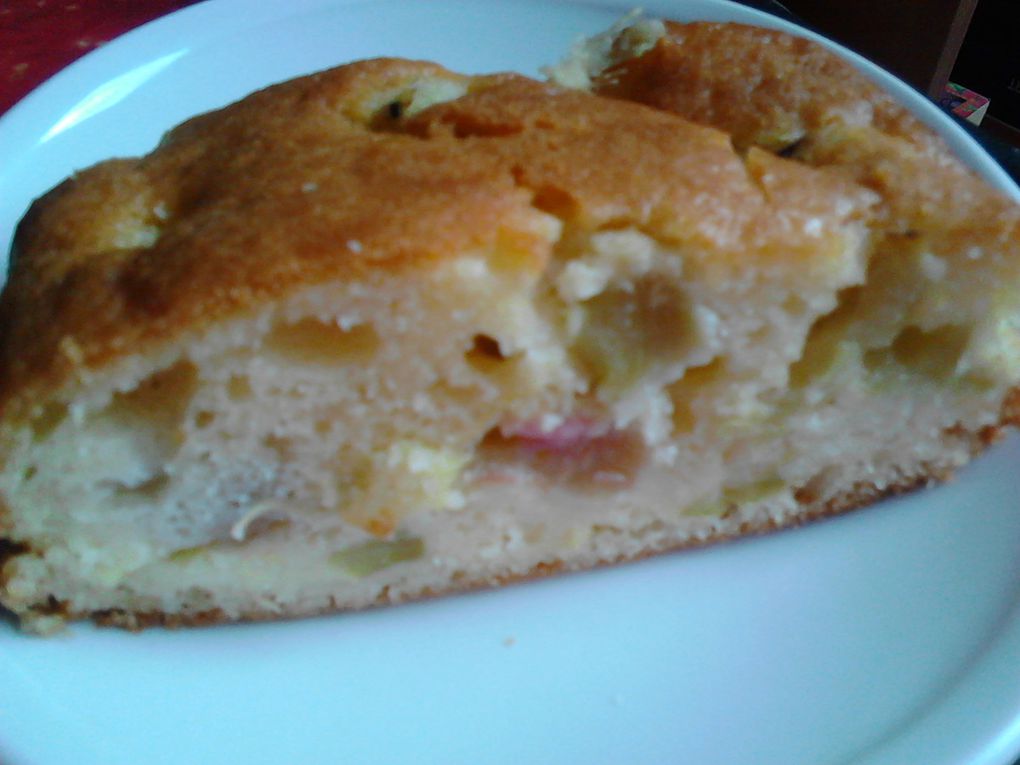 gâteau à la rhubarbe