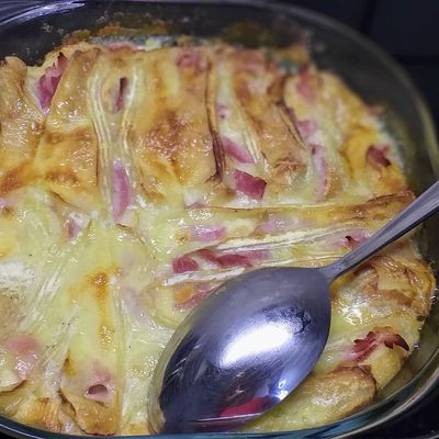 Mon pain perdu au reblochon façon tartiflette...