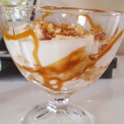 Tiramisu allégé banane caramel