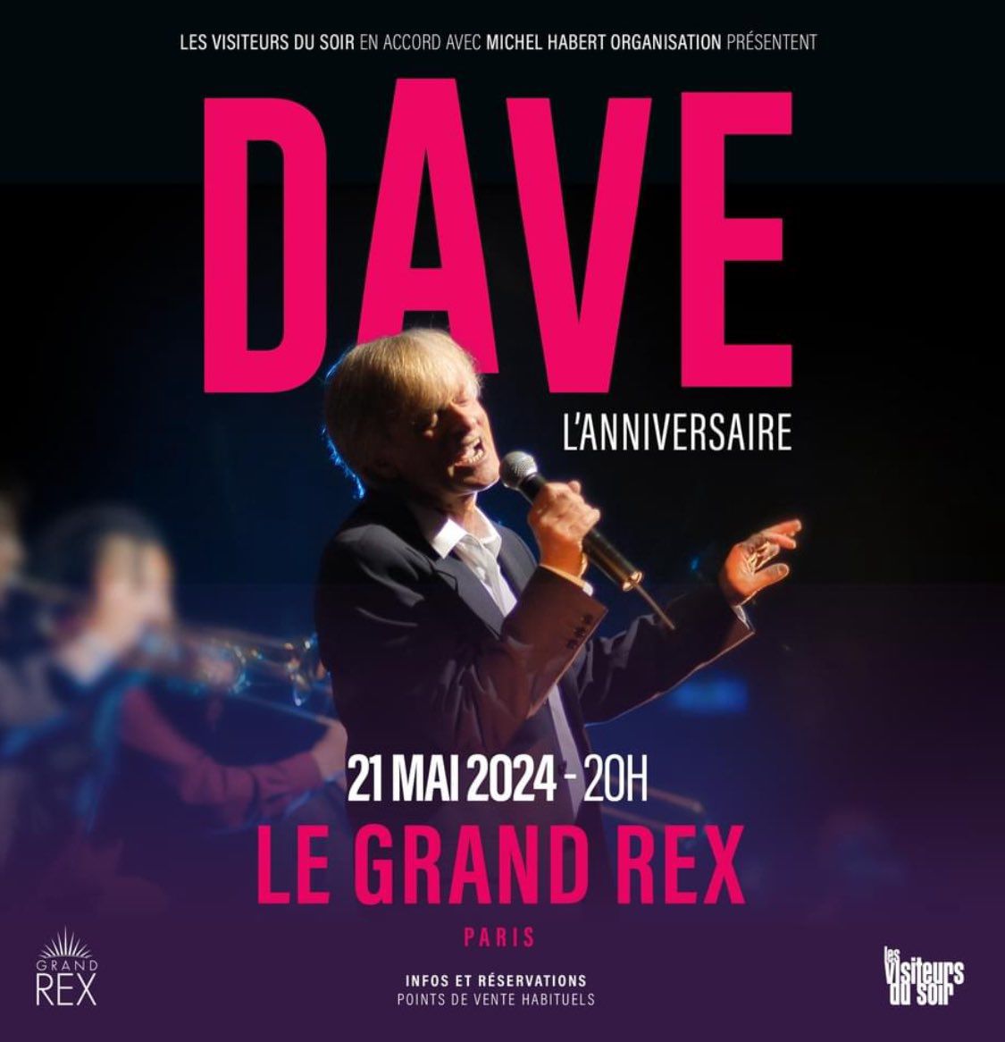 🎤DAVE, le concert anniversaire au Grand Rex le 21 mai 2024.