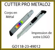 Cutter professionnel METALO2 en métal avec impression - GO118-23-49012