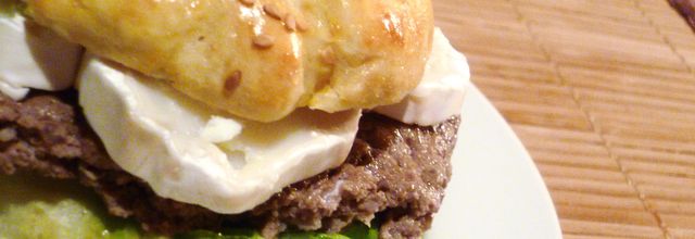 French burger au chèvre