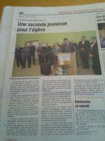 Une seconde jeunesse pour l'église (Courrier Cauchois)