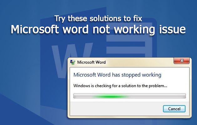 Probeer deze oplossingen om het probleem met Microsoft Word niet op te lossen