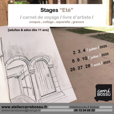 Stage art Eté Villefranche sur Saône