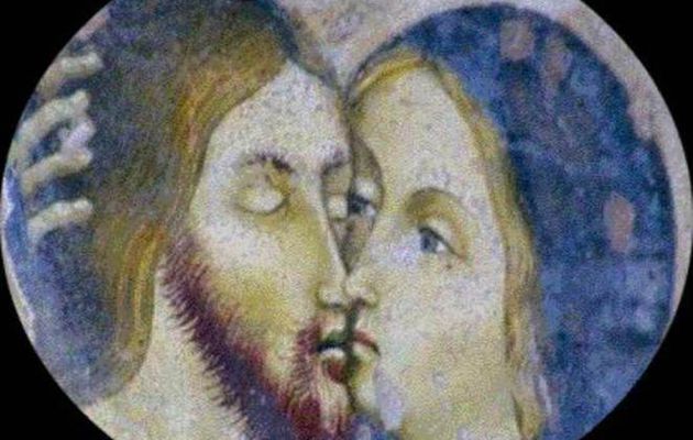Jésus et Marie : le baiser