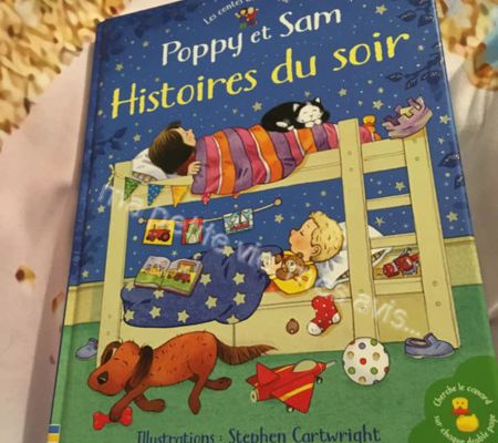 Princesse à découvert le livre poppy et Sam histoire du soir d’usborne édition.