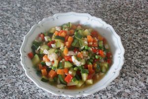 minestrone et cabillaud