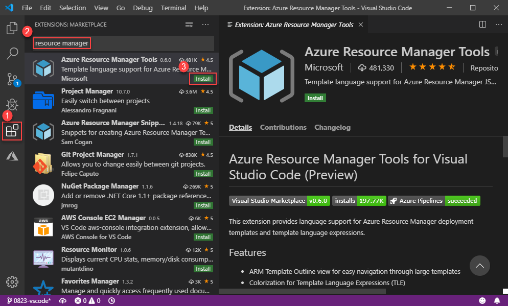 Azure visual studio. Visual studio code extension. visual studio extensions.