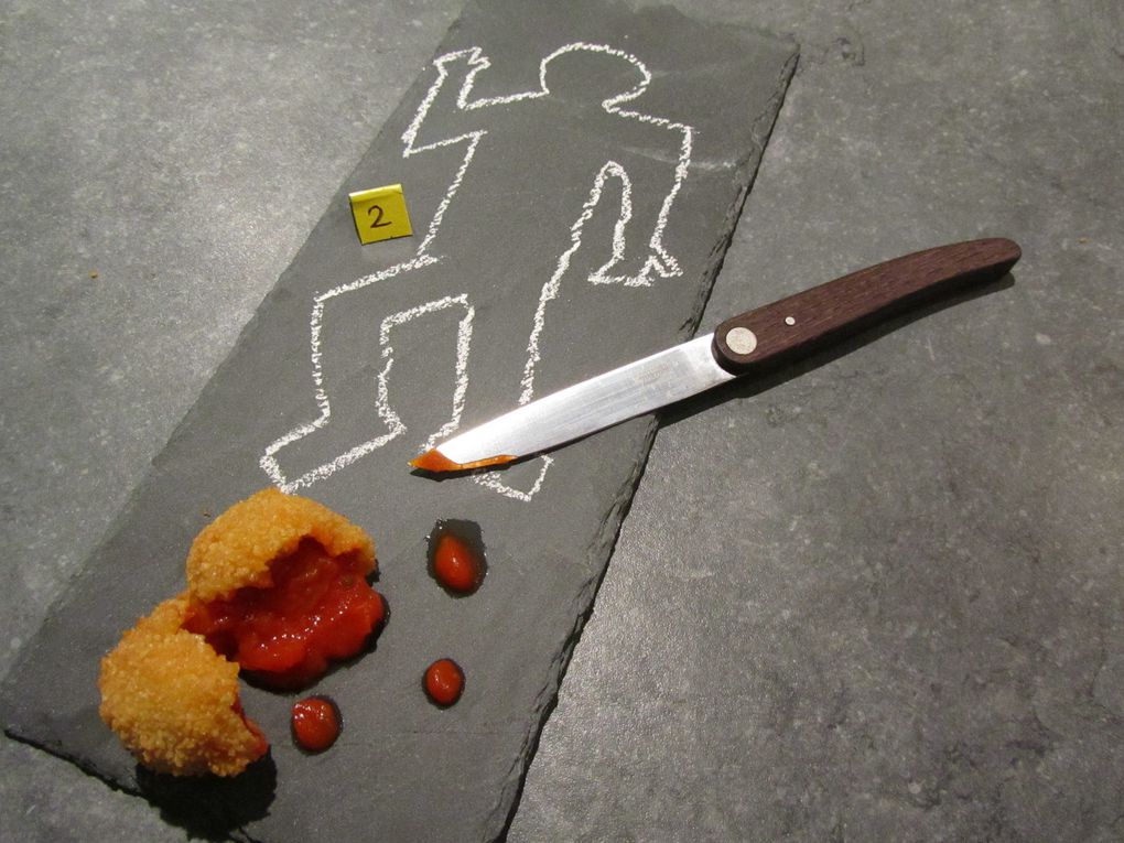 Cromesquis de tomate de Dexter - Défis Cadavre Exquis