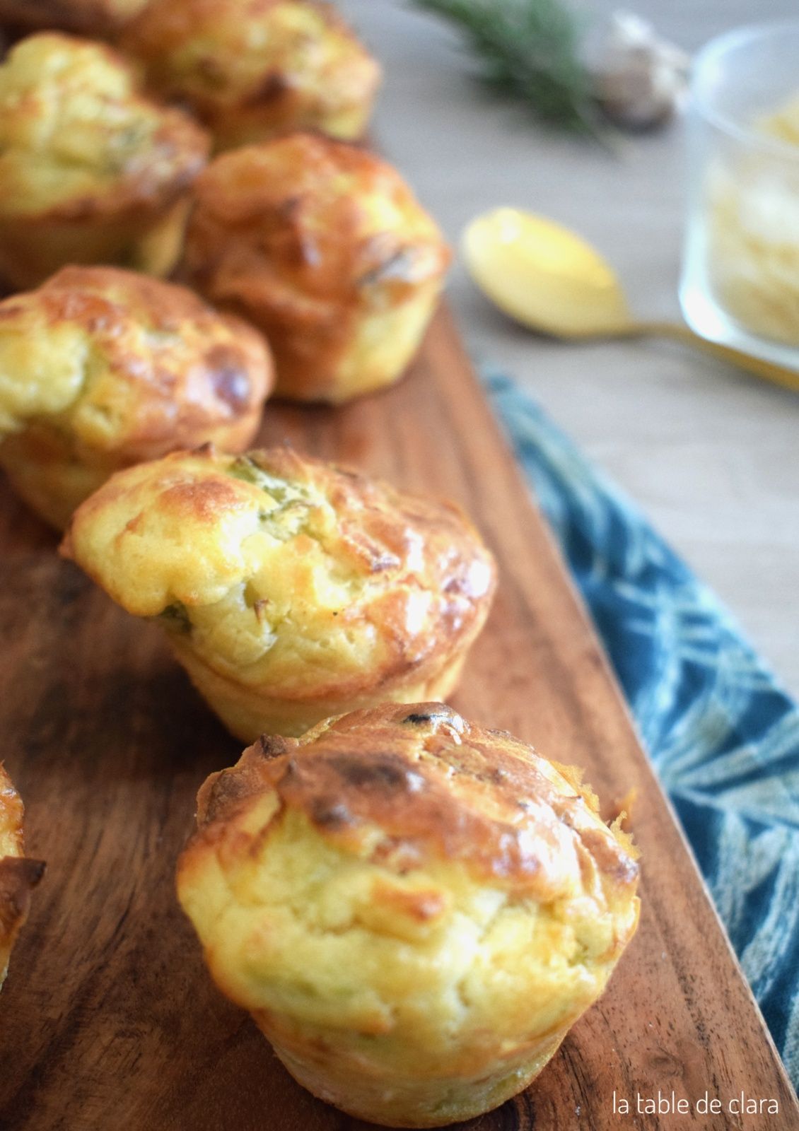 Muffins poireaux saumon fumé