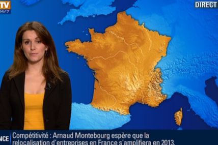 2013 01 31 - FANNY AGOSTINI - BFM TV - LA METEO @21H15