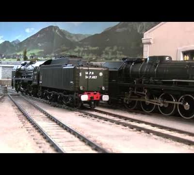 Le réseau de trains miniatures de  R.Julien  "dépôt vapeur de Cuques" échelle O (partie 2)