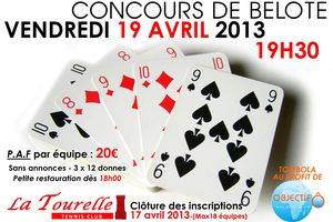 CONCOURS DE BELOTE 19-04-2013