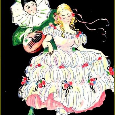 Pierrot - Colombine et Arlequin illustrés -  Pierrot et colombine - Adina Sand