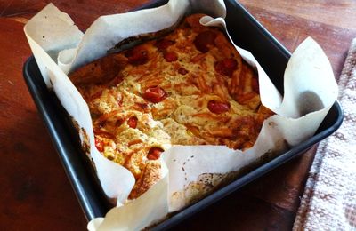 Clafoutis aux tomates cerises