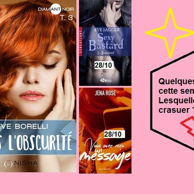 Sorties livresques de la semaine du 24/10/16 au 30/10/16.