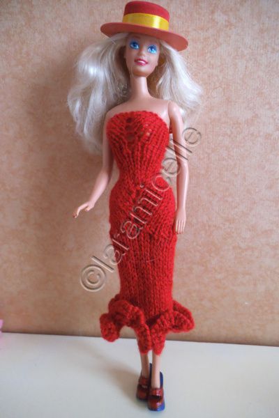 tuto gratuit barbie : barbie en fourreau