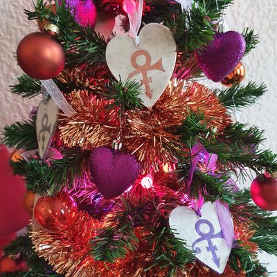 Décorations pour sapin de Noël : coeur Love Symbol - Prince