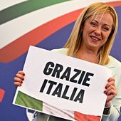Giorgia Meloni, Première ministre grâce aussi aux poubelles
