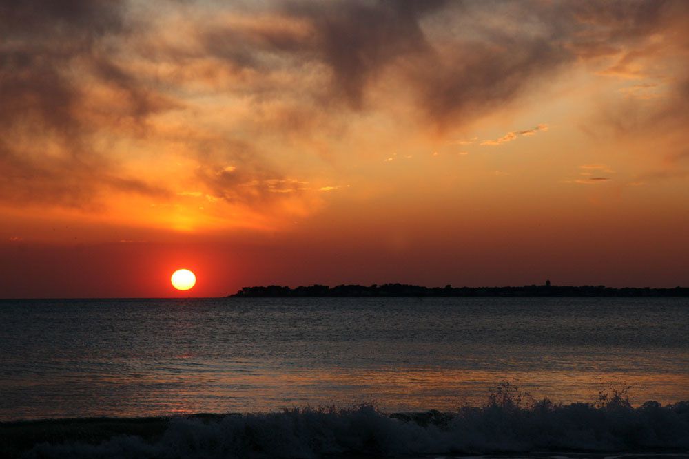 Couché de soleil baie de La Baule - Photos Thierry Weber Photographe de Mer Guérande La Baule