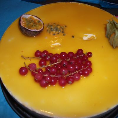 Bavarois passion framboise