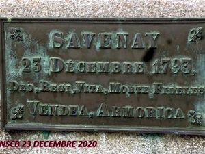 LUNDI 23 DÉCEMBRE 1793, MASSACRE DE SAVENAY