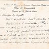 Carte de Gaston Vanneufville à Jean des Cognets [non daté - date estimée - in correspondance JdC]