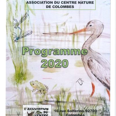 Programme 2020 de l'Association du Centre Nature