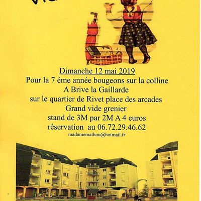 Vide grenier le 12 mai à Rivet