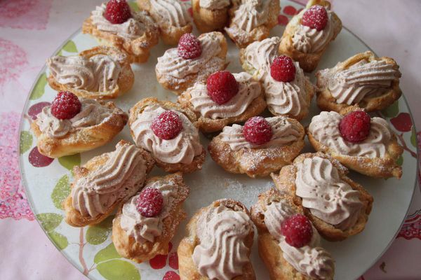 eclair chocolat blanc praliné