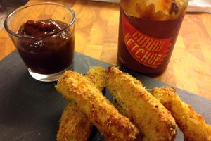 Frites de courgette et ketchup au curry de Jamie Oliver