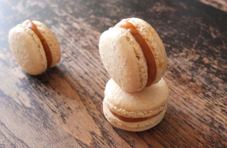 Macaron caramel beurre salé et noix