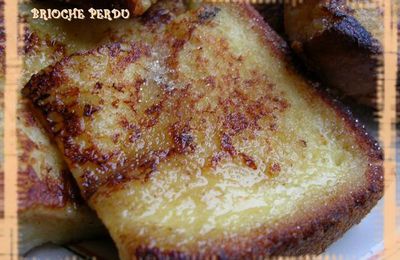 Pain perdu ou plus précisement brioche perdu!!