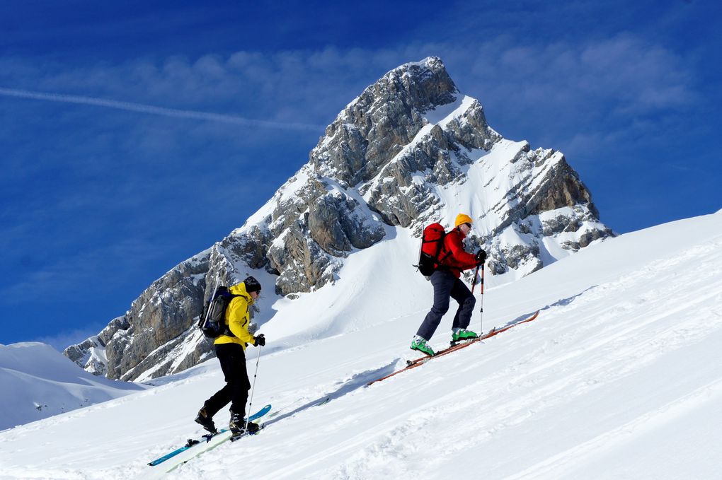 Ski de Randonnée : Massif Borne/Aravis - Couloir du Cu Déri - 