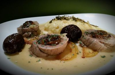 Filet mignon aux pruneaux et au vin blanc