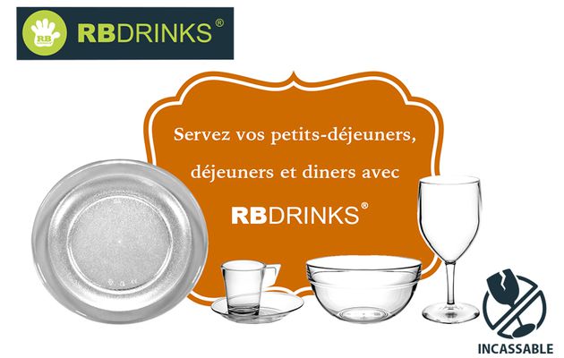 Servez vos petits déjeuners, déjeuners et diners avec RBDRINKS® !