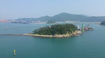 Les îles à l'entrée du Port de Pusan