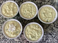 Flans de chou-fleur au parmesan et au curry 