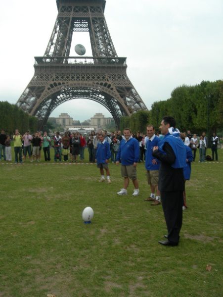 Le match de soutien au XV de France organisé par les jeunes populaires d'Ile-de-france à la veille de l'ouverture de la Coupe du Monde!