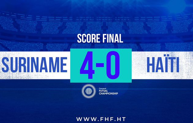 FHF - FUTSAL - 2024 Concacaf Championship : l'équipe nationale haïtienne éliminé après une troisième défaite consécutive
