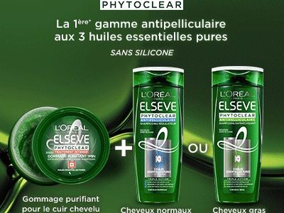 Shampoing anti pelliculaire et gommage L'oréal