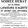 La coordination culturelle de St Chamond organise ce soir une soirée débat lanceurs d'alerte et secrets d'affaires