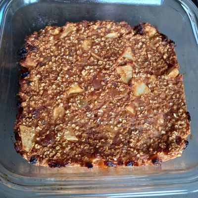 Gâteau aux flocons d’avoine et pommes 