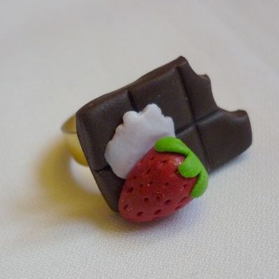 Bague fantaisie chocolat NOEL