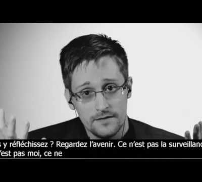 VIDEO. "France, rendez ce monde meilleur", lance Edward Snowden