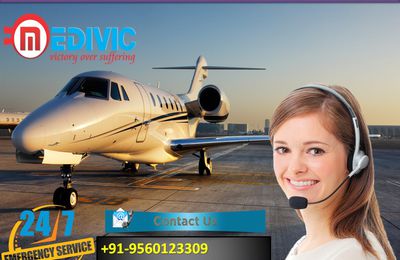 Medivic Air Ambulance Service In Guwahati-Easy Frills Available