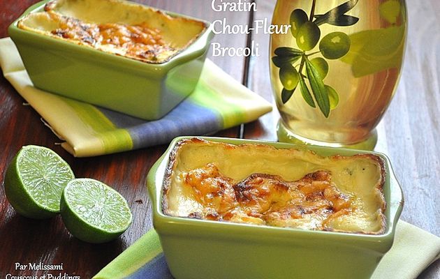 Gratin de Chou-Fleur, Brocoli et Béchamel