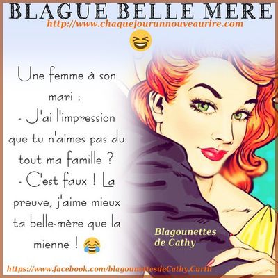 Blague sur le thème belle-mère....Ha ha ha ! :)